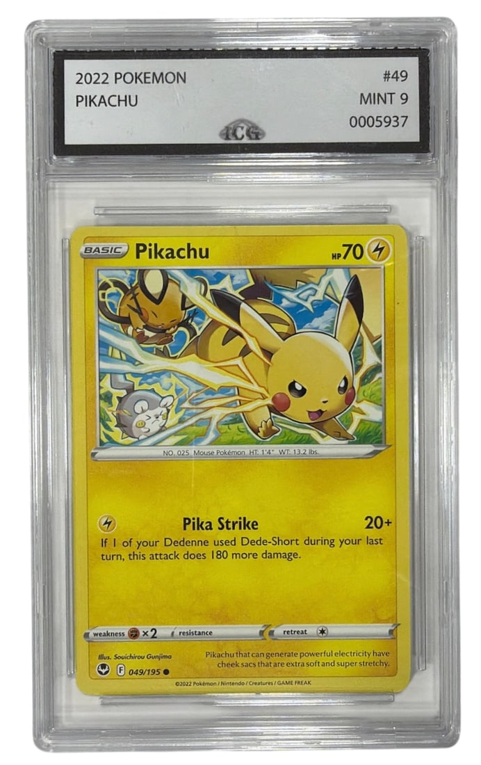 2022 Pokemon Pikachu | No. 49 | Graded 9 (1 of 2)