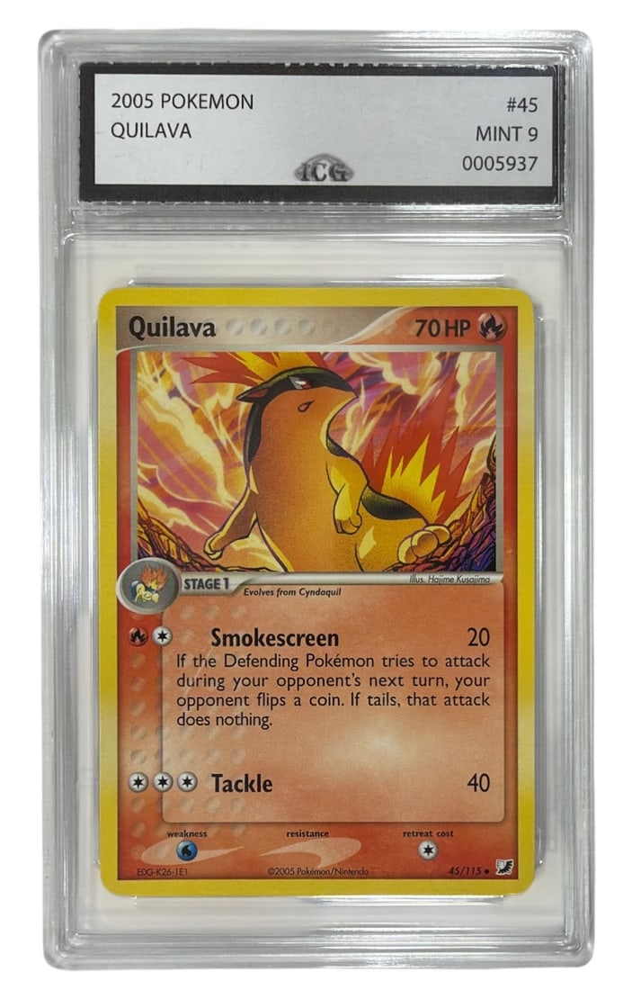 2005 Pokemon Quilava | No. 45 | Graded 9 (1 of 2)