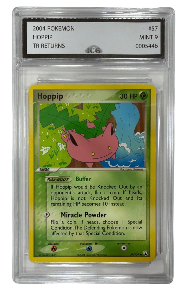 2004 Pokemon EX Team Rocket Returns Hoppip | No. 57 | Graded 9 (1 of 2)