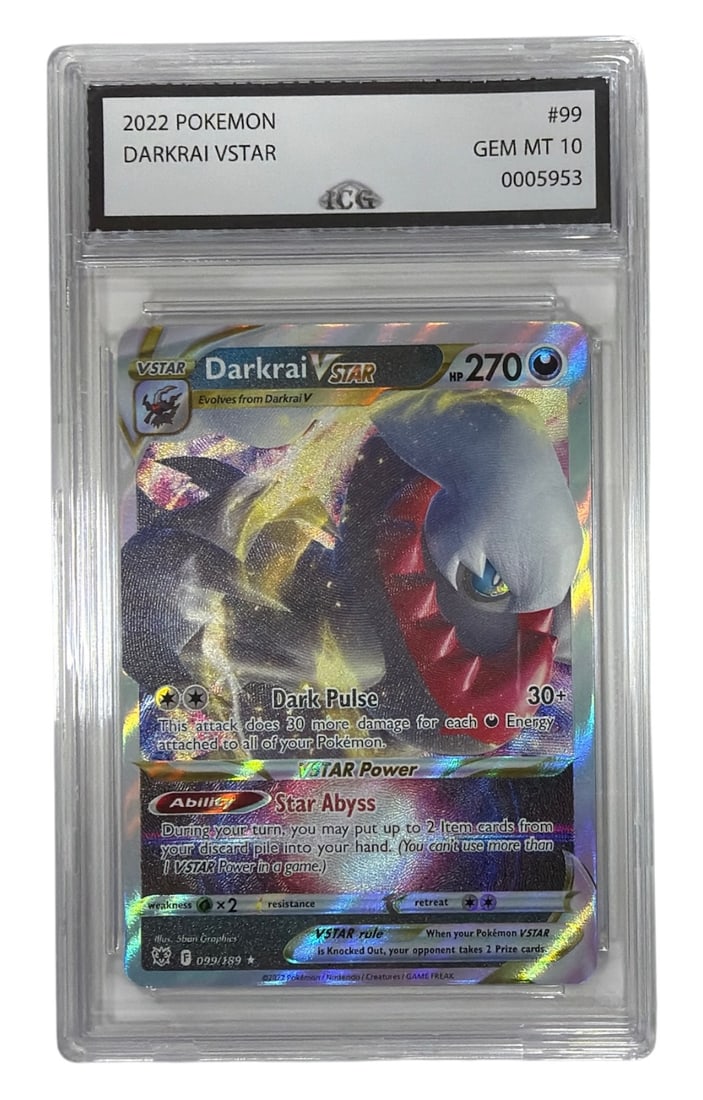 2022 Pokemon Sword and Shield Astral Radiance Darkrai V STAR | No. 99 | Graded 10 (1 of 2)
