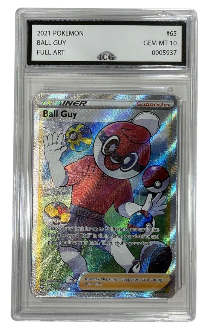 2021 Pokemon Full Art Ball Guy | No. 65 | Graded 10 (1 of 2)