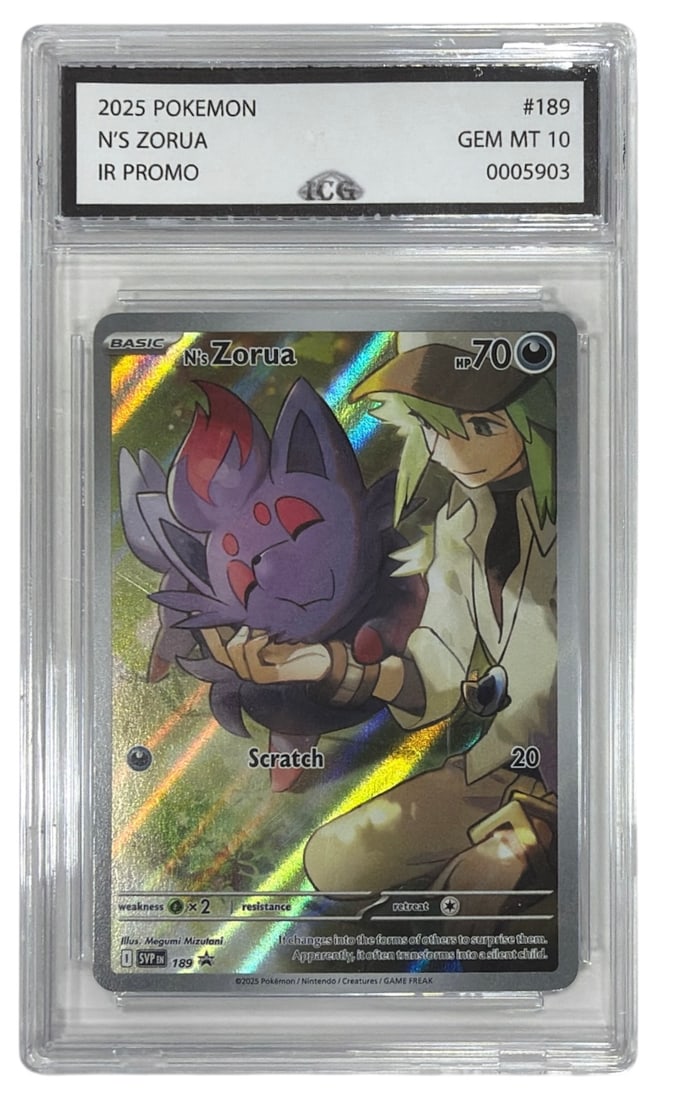 2025 Pokemon IR PROMO Ns Zorus | No. 189 | Graded 10: 2025 Pokemon IR PROMO Ns Zorus | No. 189 | Graded 10