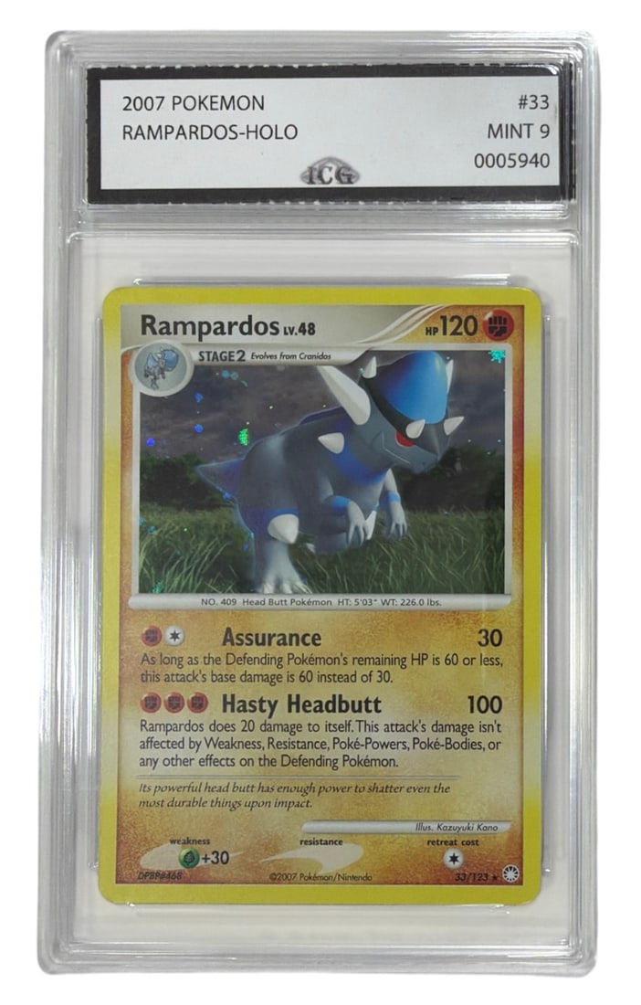2007 Pokemon Rampardos HOLO | No. 33 | Graded 9 (1 of 2)