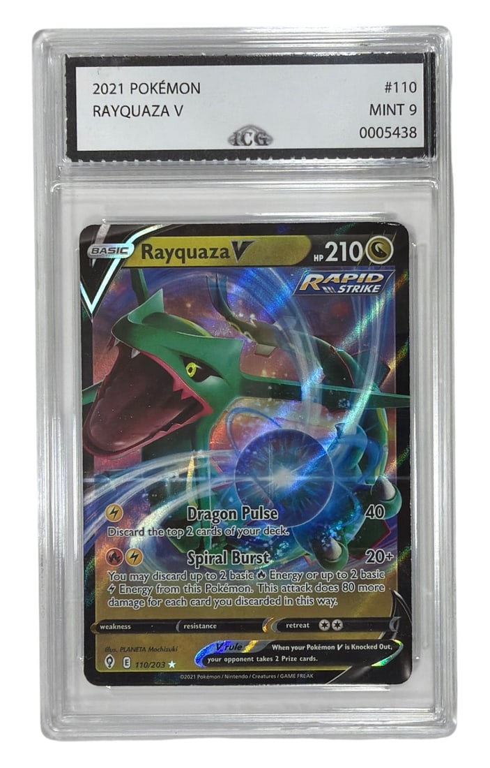 2021 Pokemon Rayquaza V | No. 110 | Graded 9 (1 of 2)