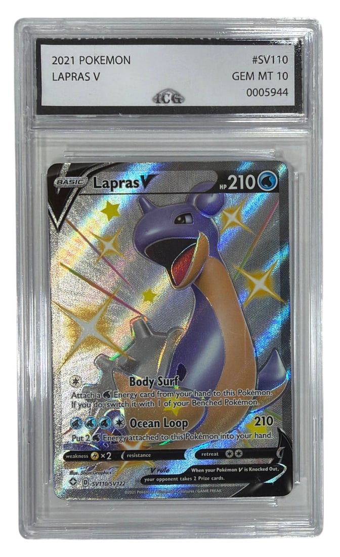 2021 Pokemon Lapras V | No. SV110 | Graded 10 (1 of 2)