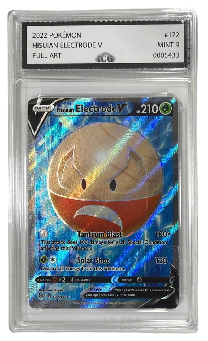 2022 Pokemon Hisuian Electrode V FULL ART | No. 172 | Graded 9 (1 of 2)