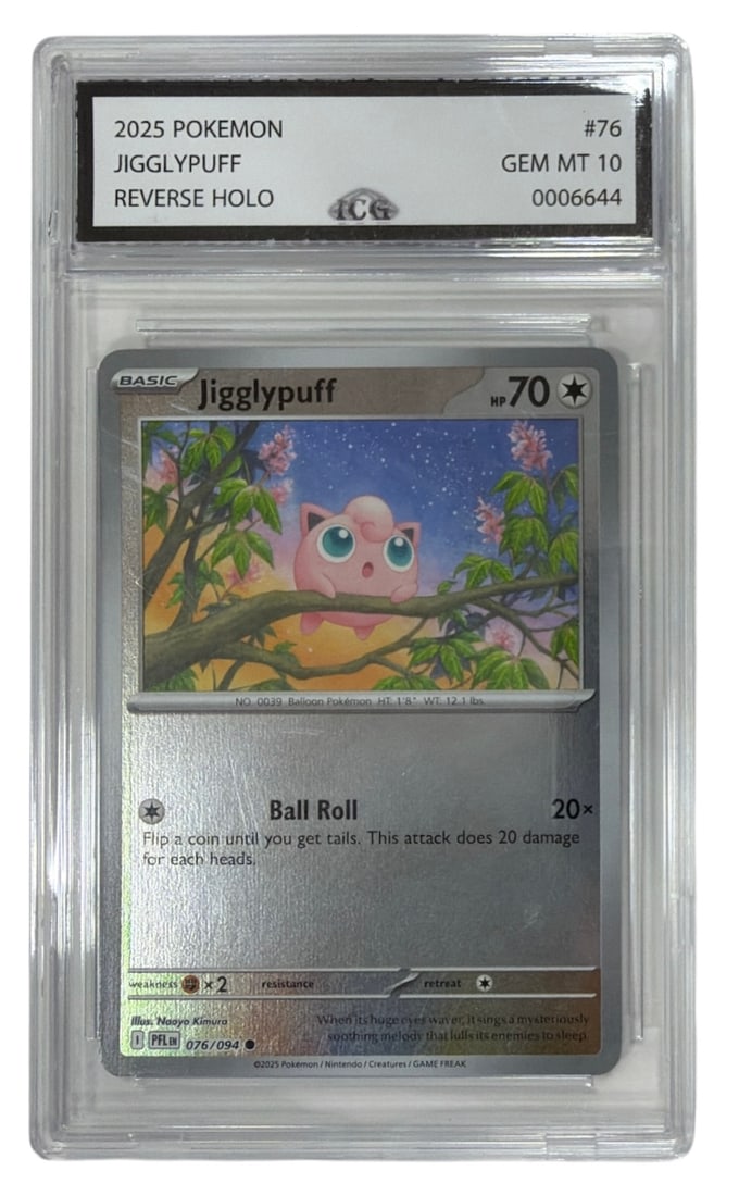 2025 Pokemon Jigglypuff Reverse HOLO | No. 76 | Graded 10 (1 of 2)