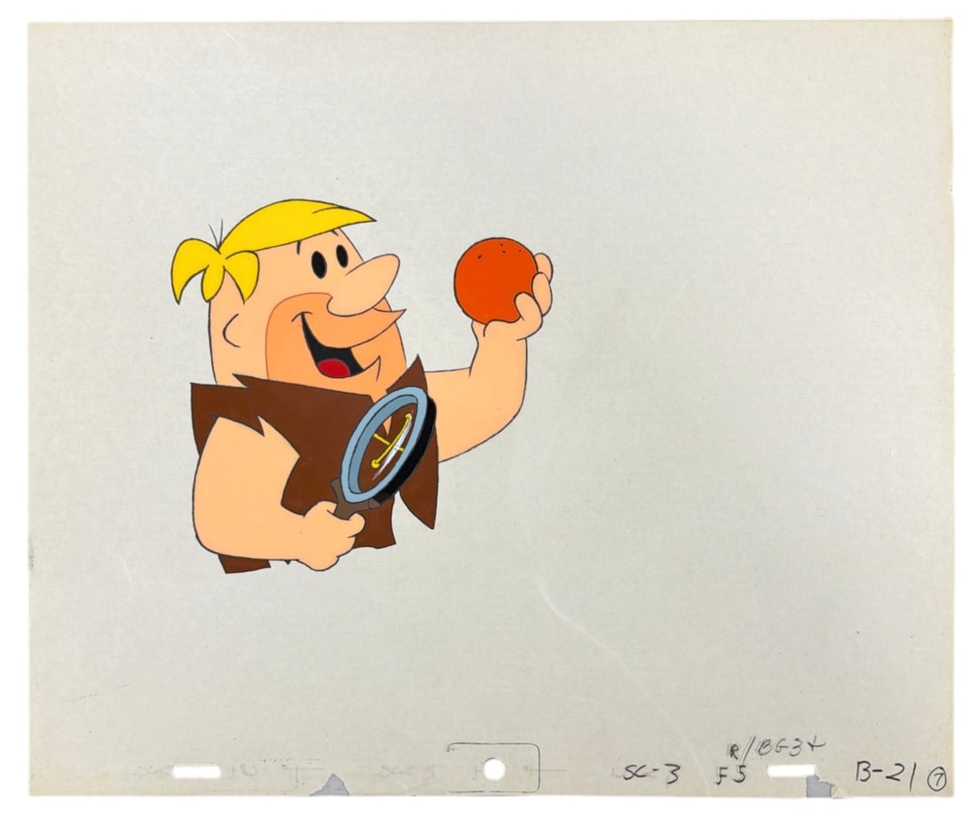 Hanna Barberas Production Cel of Animation The Flintstone: Hanna Barberas Production Cel of Animation The Flintstone