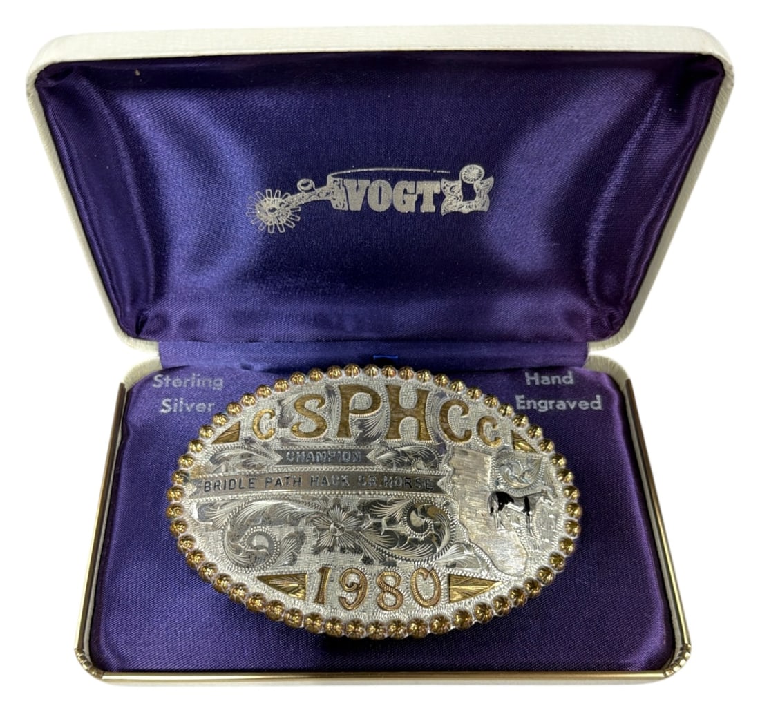 Vintage 1980 Western Trophy Belt Buckle (1 of 2)
