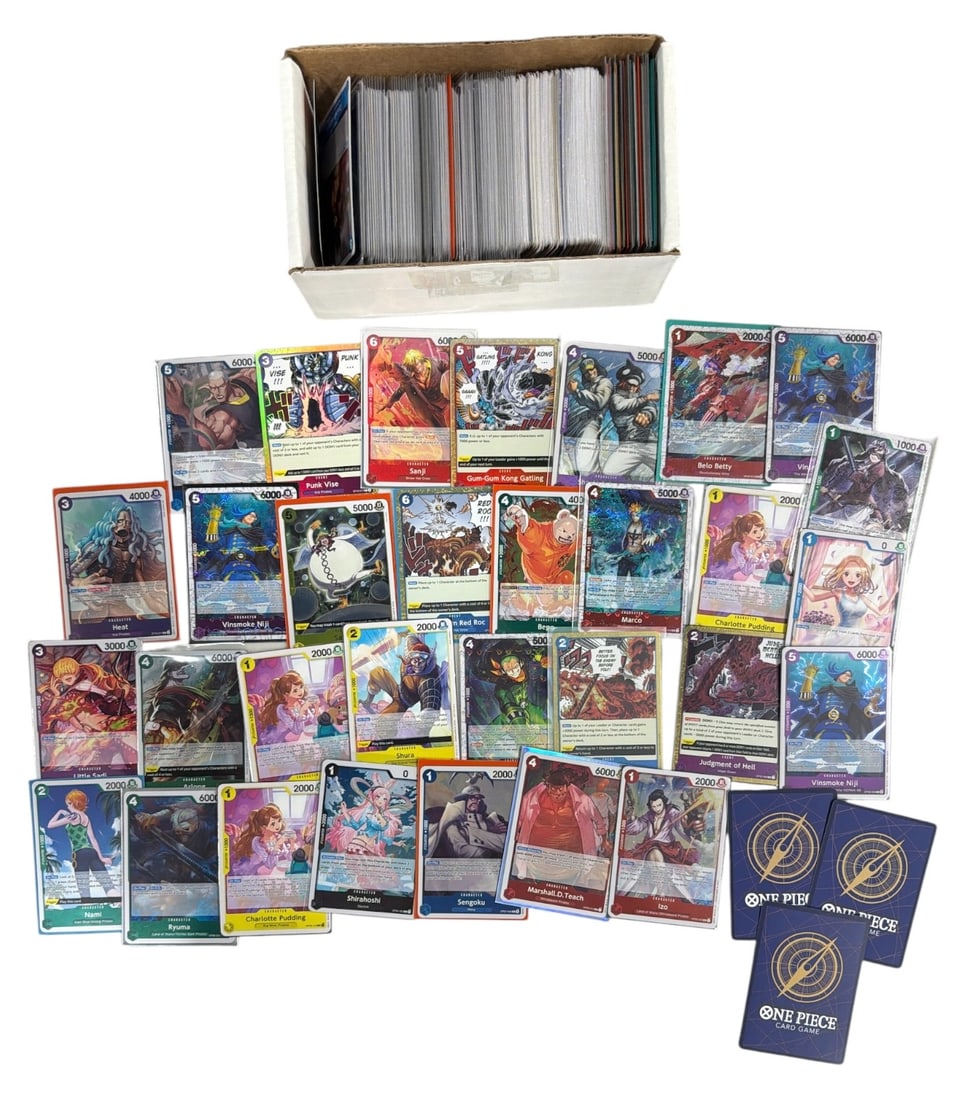 One Piece Trading Card Collection: AUTHENTICATION HAS NOT BEEN PERFORMED TO GUARANTEE VERIFICATION | All purchases are made at the buyers discretion