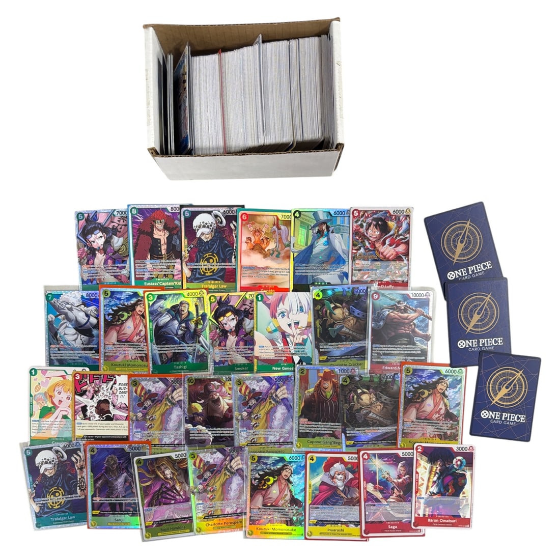 One Piece Trading Card Collection: AUTHENTICATION HAS NOT BEEN PERFORMED TO GUARANTEE VERIFICATION | All purchases are made at the buyers discretion