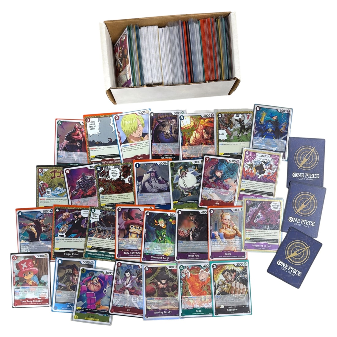 One Piece Trading Card Collection: AUTHENTICATION HAS NOT BEEN PERFORMED TO GUARANTEE VERIFICATION | All purchases are made at the buyers discretion