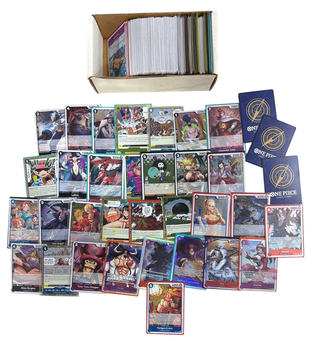 One Piece Trading Card Collection: AUTHENTICATION HAS NOT BEEN PERFORMED TO GUARANTEE VERIFICATION | All purchases are made at the buyers discretion