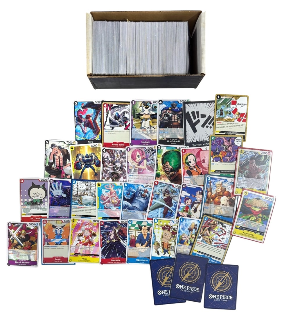 One Piece Trading Card Collection: AUTHENTICATION HAS NOT BEEN PERFORMED TO GUARANTEE VERIFICATION | All purchases are made at the buyers discretion