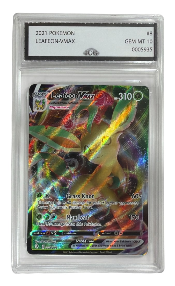 2021 Pokemon Leafeon VMax | No. 8 | Graded 10 (1 of 2)
