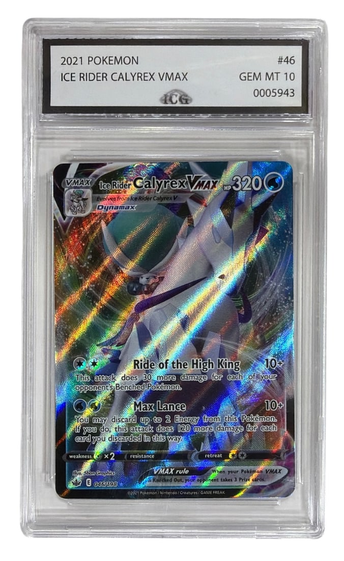 2021 Pokemon Ice Rider Calyrex VMax | No. 46 | Graded 10 (1 of 2)