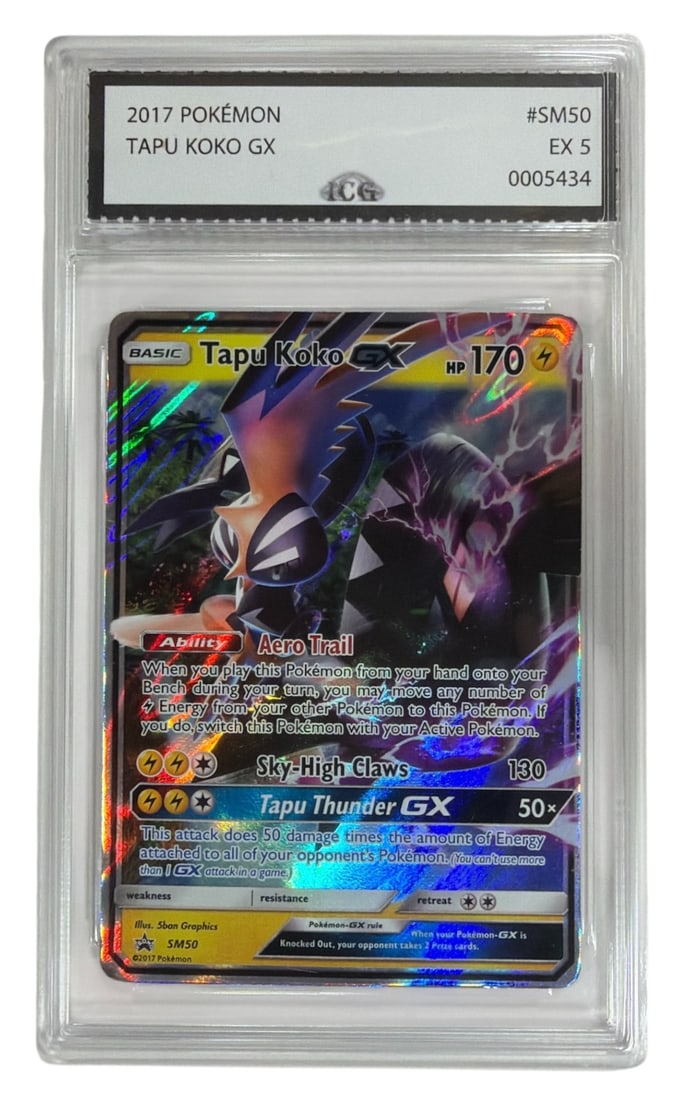 2017 Pokemon Tapu Koko | No. SM50 | Graded 5 (1 of 2)