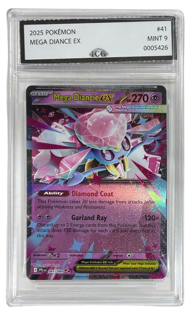 2025 Pokemon Mega Diance EX | No. 41 | Graded 9 (1 of 2)