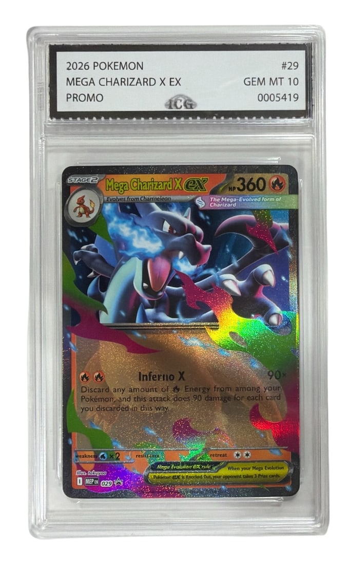 2026 Pokemon Promo Mega Charizard EX | No. 29 | Graded 10 (1 of 2)