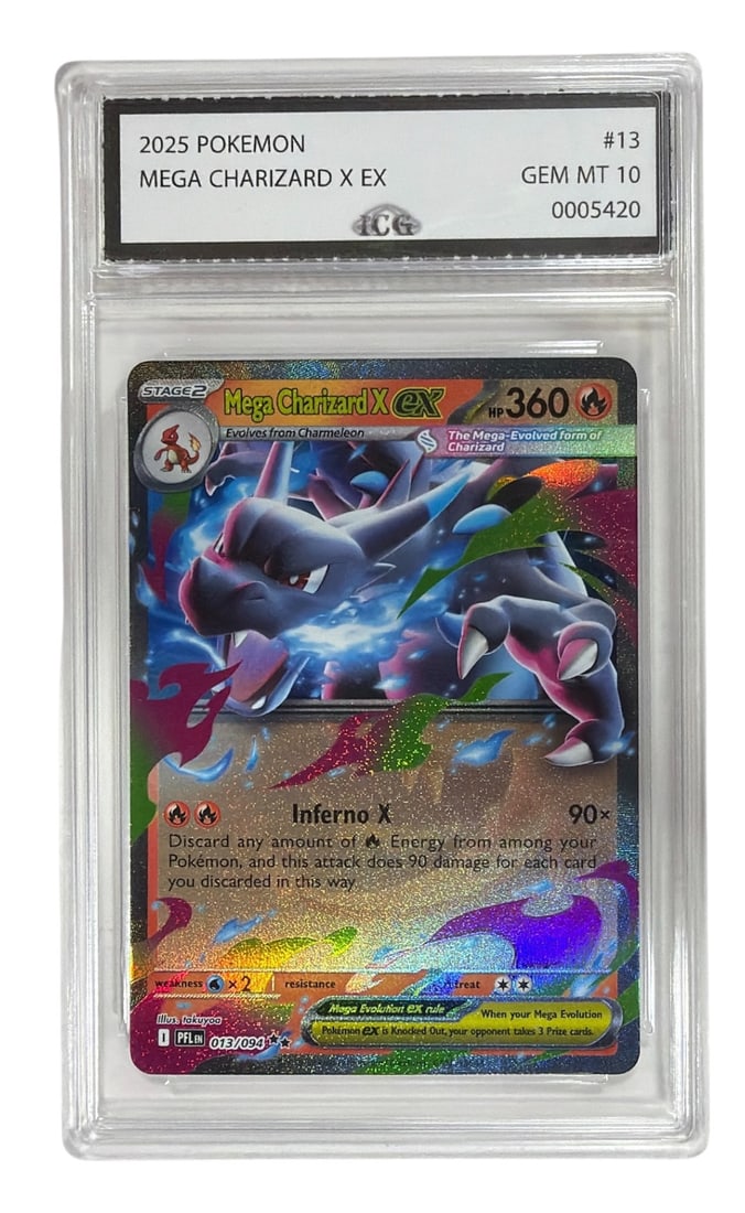 2025 Pokemon Mega Charizard EX | No. 13 | Graded 10 (1 of 2)