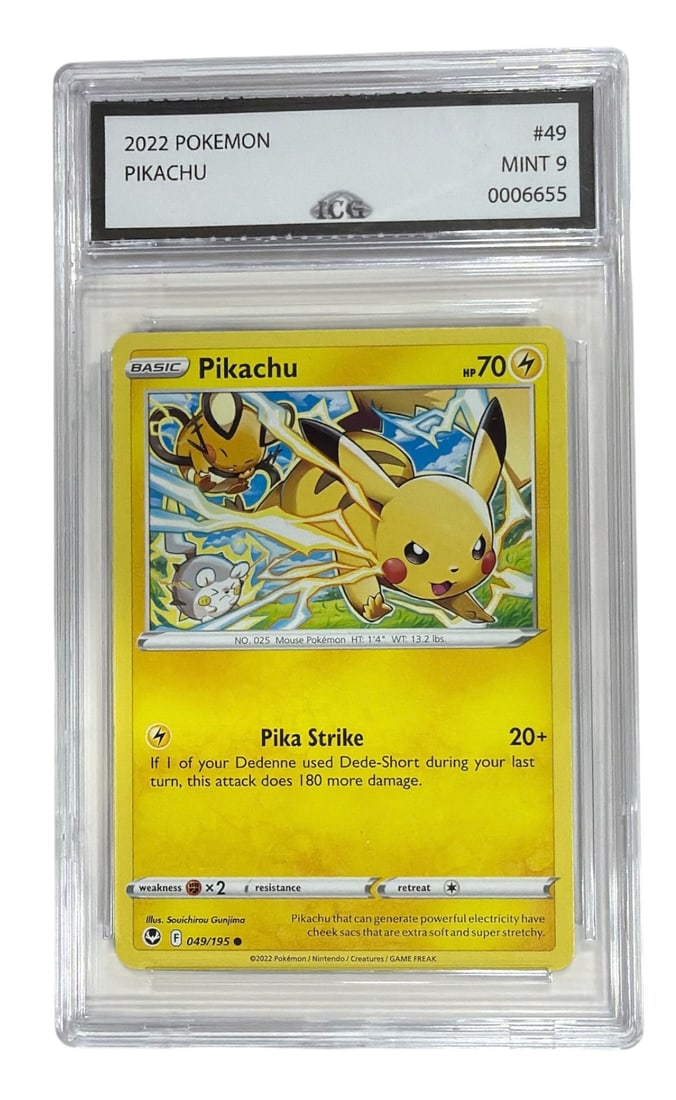 2022 Pokemon Pikachu | No. 49 | Graded 9 (1 of 2)
