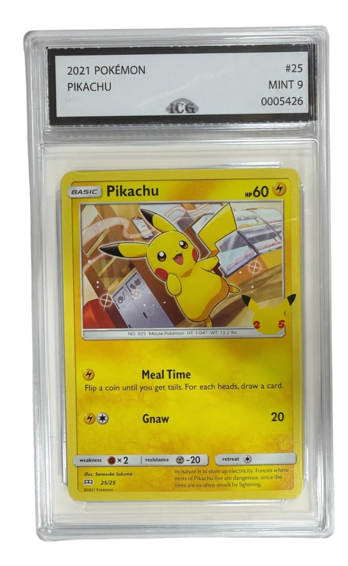 2021 Pokemon 25th Anniversary Pikachu | No. 25 | Graded 9 (1 of 2)