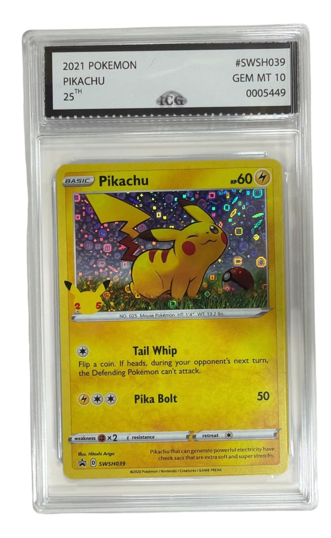 2021 Pokemon Pikachu 25th Anniversary | No. SWSH039 | Graded 10 (1 of 2)