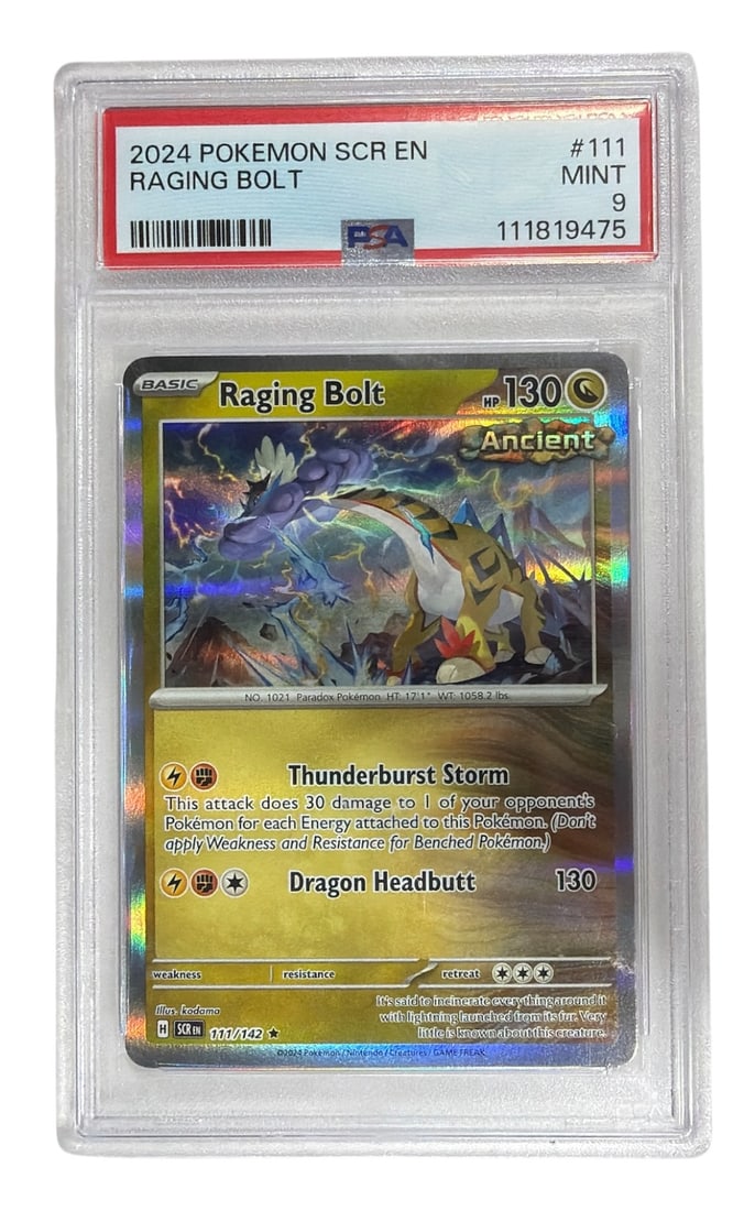 2024 Pokemon Raging Bolt | No. 111 | Graded 9 (1 of 2)