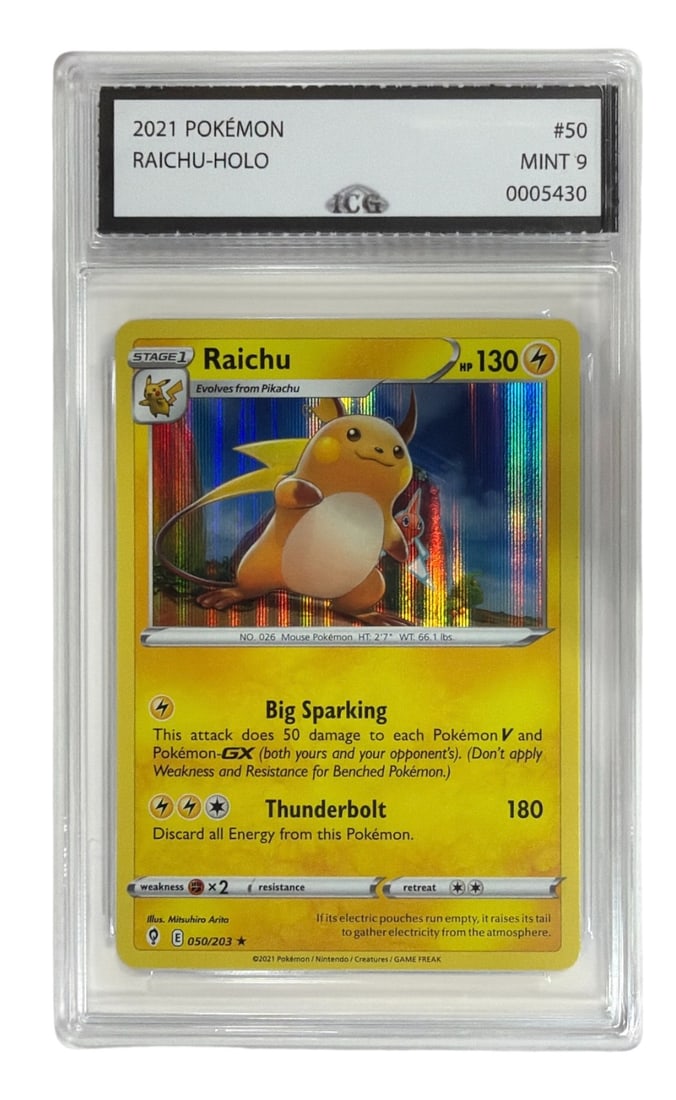 2021 Pokemon Raichu HOLO | No. 50 | Graded 9 (1 of 2)