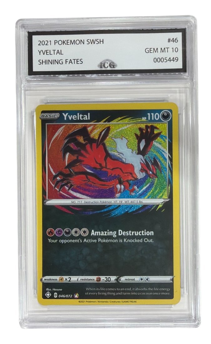 2021 Pokemon Shining Fates Yveltal | No. 46 | Graded 10 (1 of 2)