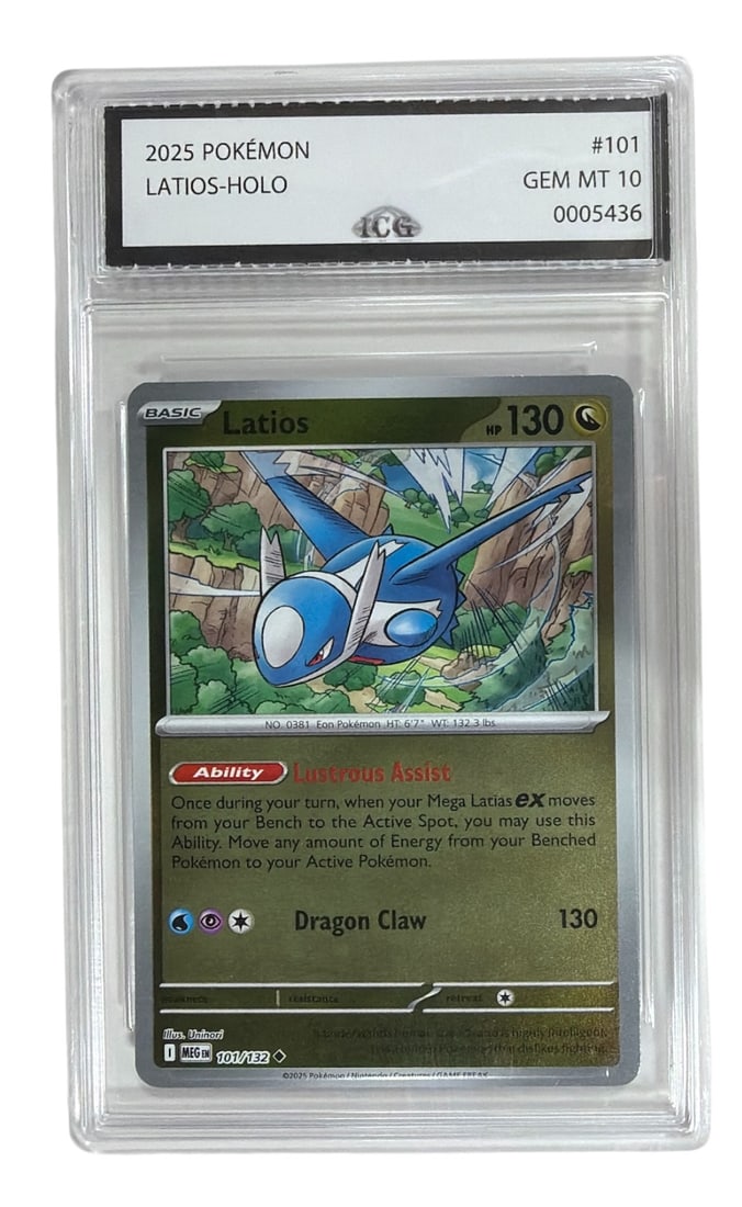 2025 Pokemon Latios HOLO | No. 101 | Graded 10 (1 of 2)