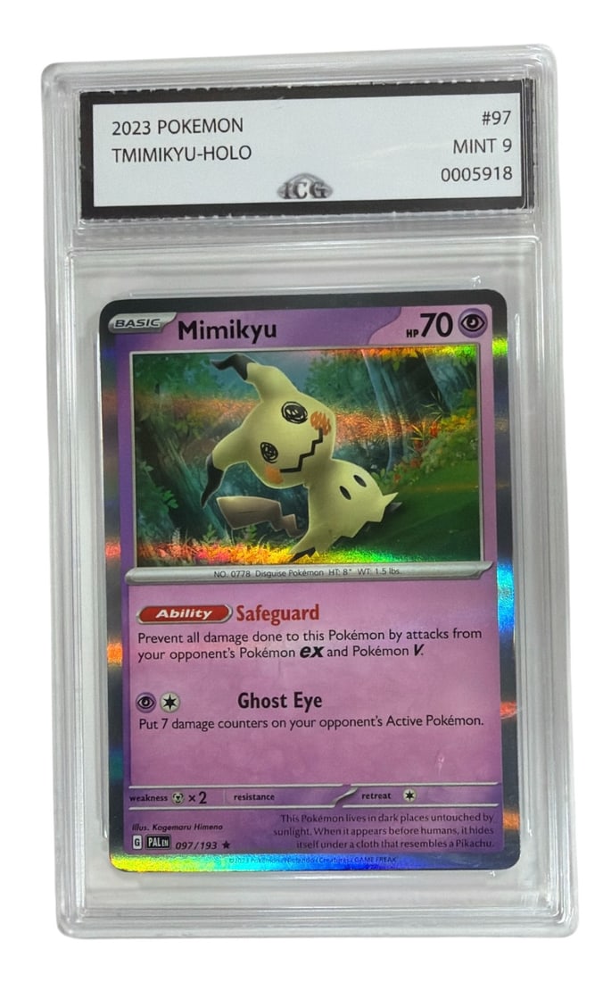2023 Pokemon Mimikyu HOLO | No. 97 | Graded 9: 2023 Pokemon Mimikyu HOLO | No. 97 | Graded 9