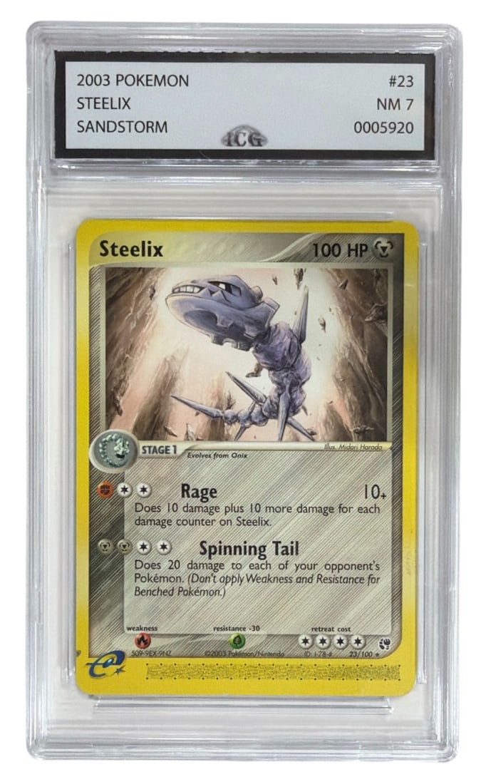 2003 Pokemon EX Sandstorm Steelix | No. 23 | Graded 7 (1 of 2)
