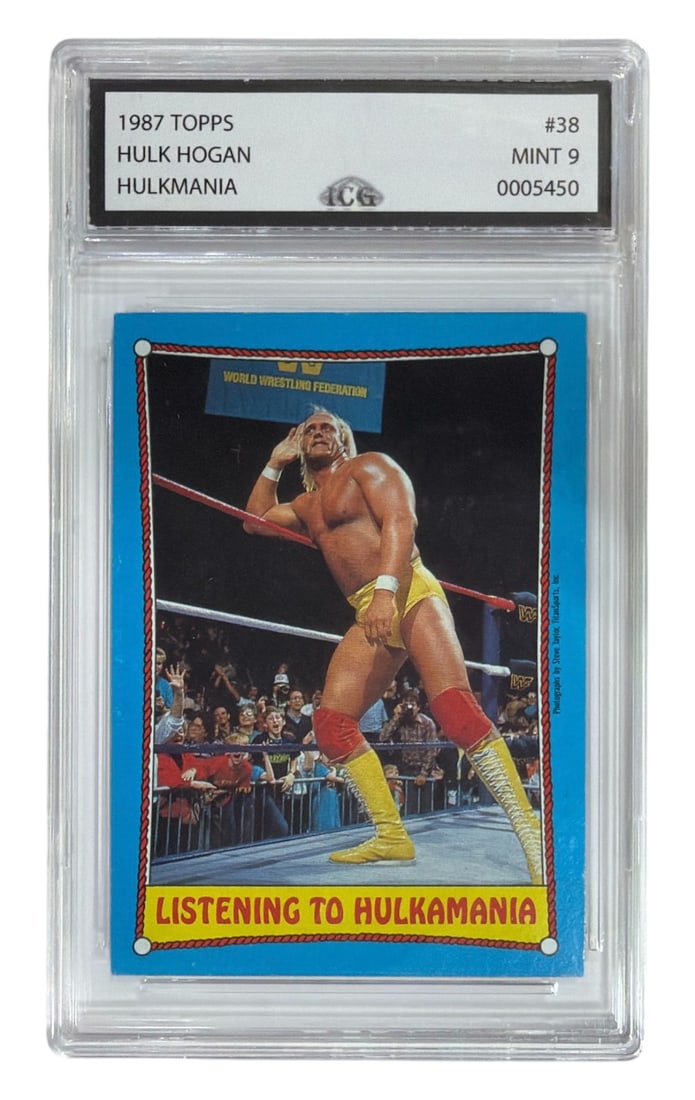 1987 Topps Hulk Hogan | Hulkmania | No. 38 | Graded 9 (1 of 2)