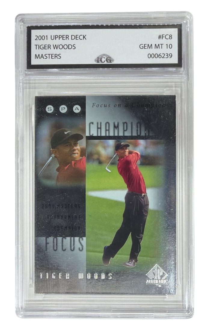 2001 Upper Deck Tiger Woods | No. FC8 | Graded 10 (1 of 2)