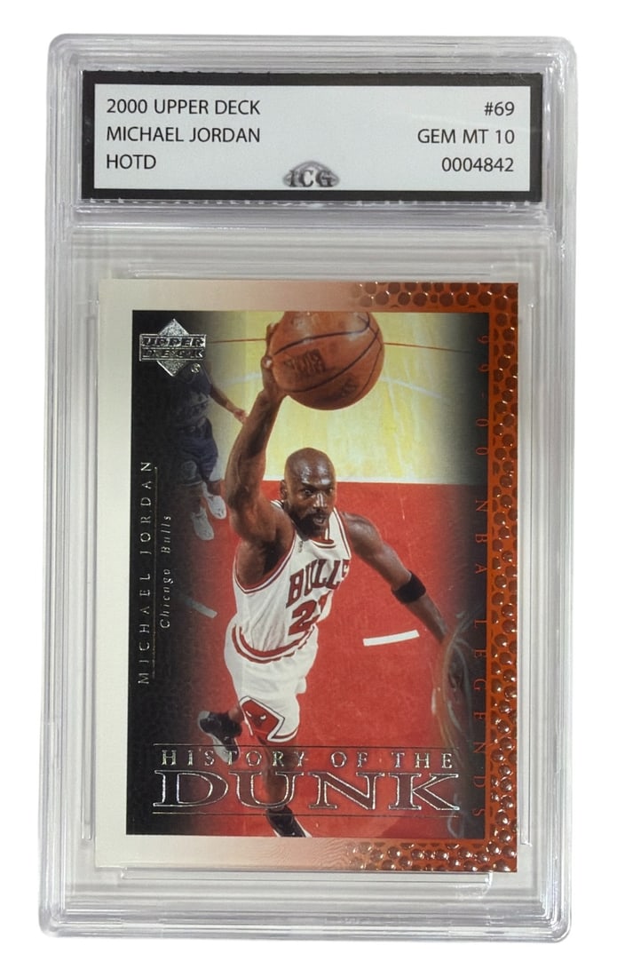 2000 Upper Deck History Of The Dunk Michael Jordan | No. 69 | Graded 10 (1 of 2)