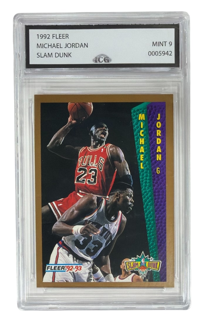1992 Fleer Slam Dunk Michael Jordan | No. 273 | Graded 9 (1 of 2)