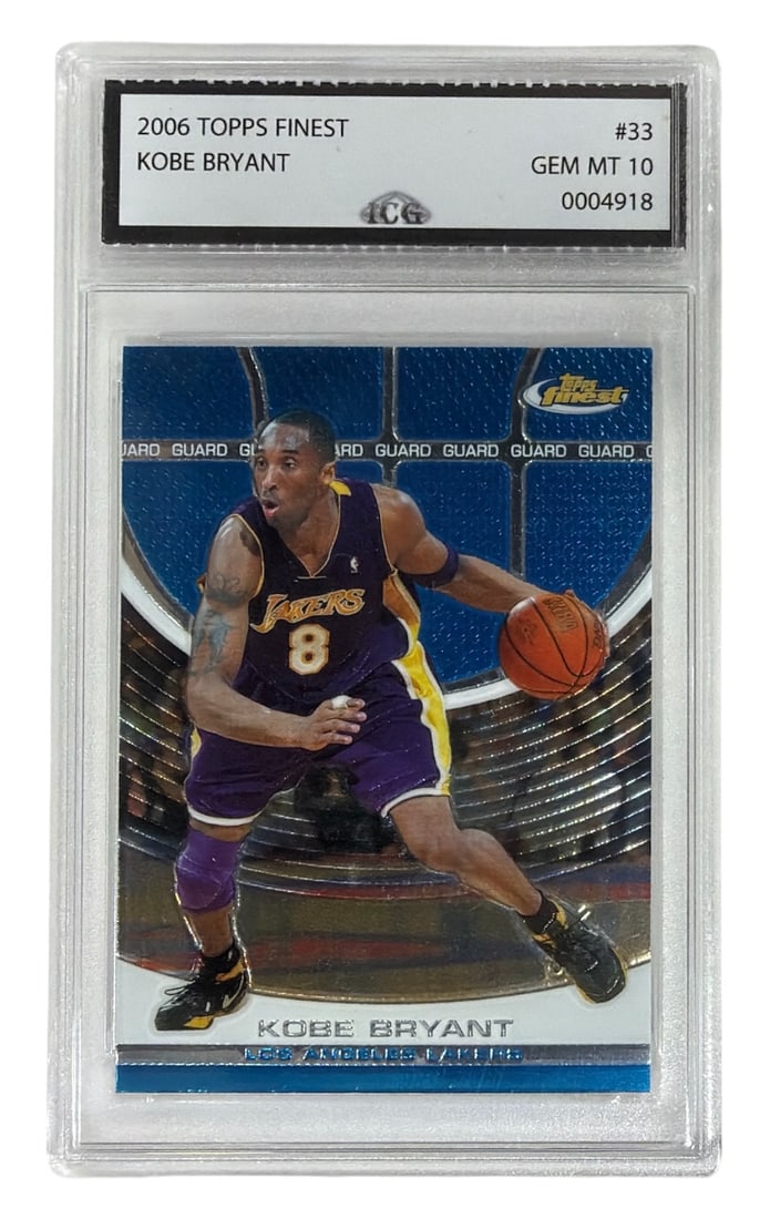 2006 Topps Finest Kobe Bryant | No. 33 | Graded 10 (1 of 2)