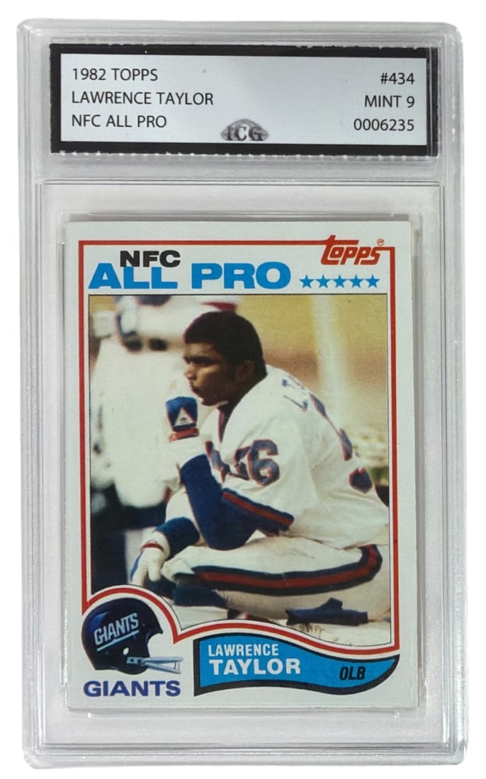 1982 Topps NFC All Pro Lawrence Taylor | No. 434 | Graded 9 (1 of 2)