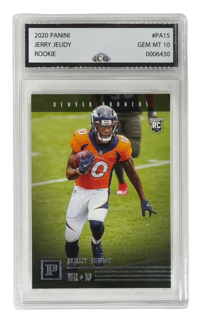 2020 Panini Jerry Jeudy Rookie Card | No. PA 15 | Graded 10: 2020 Panini Jerry Jeudy Rookie Card | No. PA 15 | Graded 10