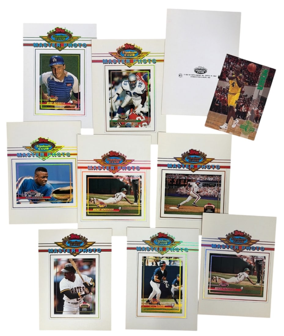 Topps Stadium Club Master Photo Trading Card Collection: AUTHENTICATION HAS NOT BEEN PERFORMED TO GUARANTEE VERIFICATION | All purchases are made at the buyers discretion