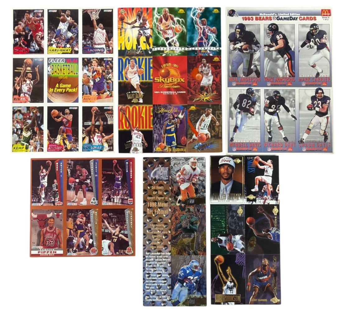 UNCUT Sport Trading Card Collection: AUTHENTICATION HAS NOT BEEN PERFORMED TO GUARANTEE VERIFICATION | All purchases are made at the buyers discretion