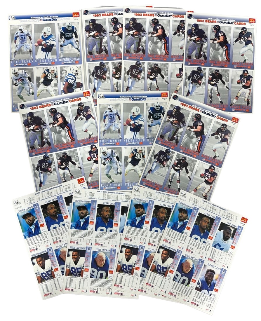 Football UNCUT Trading Card Collection: AUTHENTICATION HAS NOT BEEN PERFORMED TO GUARANTEE VERIFICATION | All purchases are made at the buyers discretion