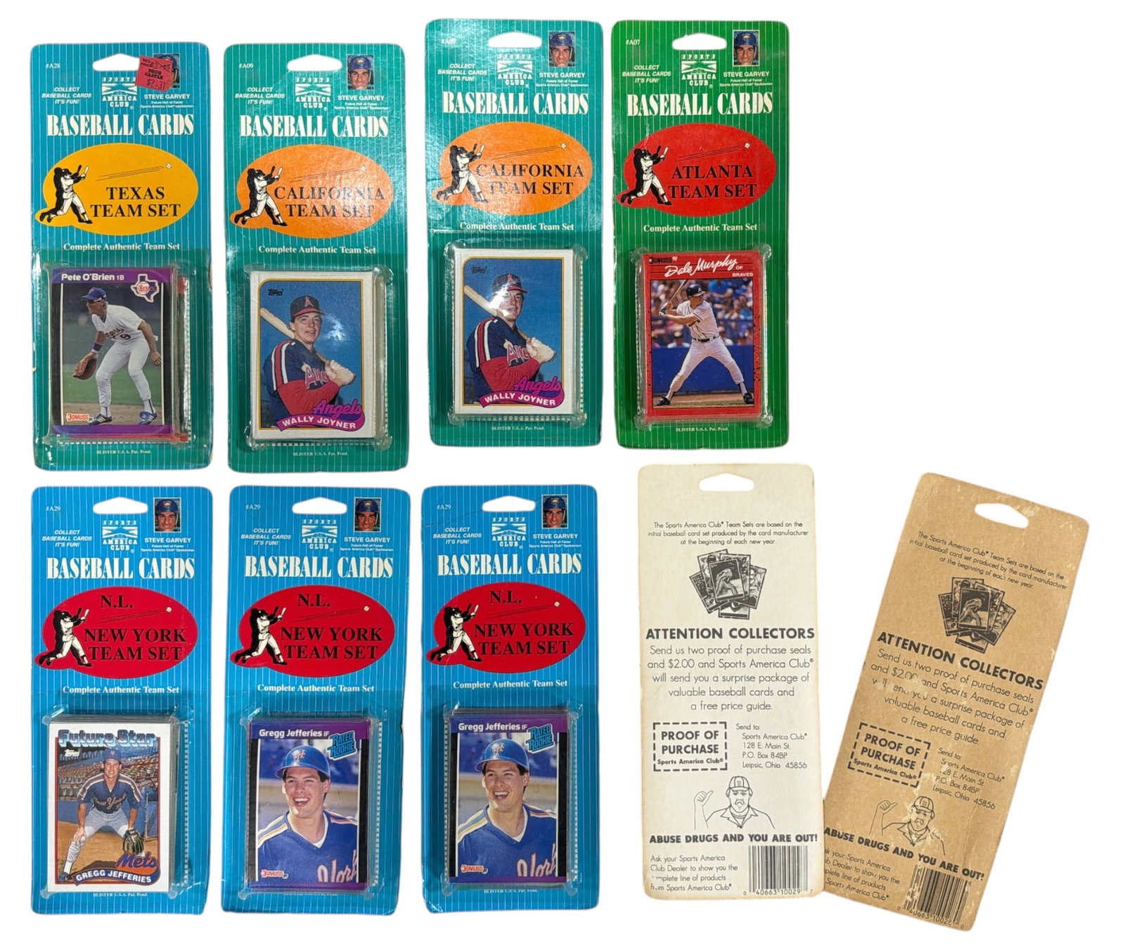 SEALED Sports America Club Baseball Card Team Sets (1 of 1)