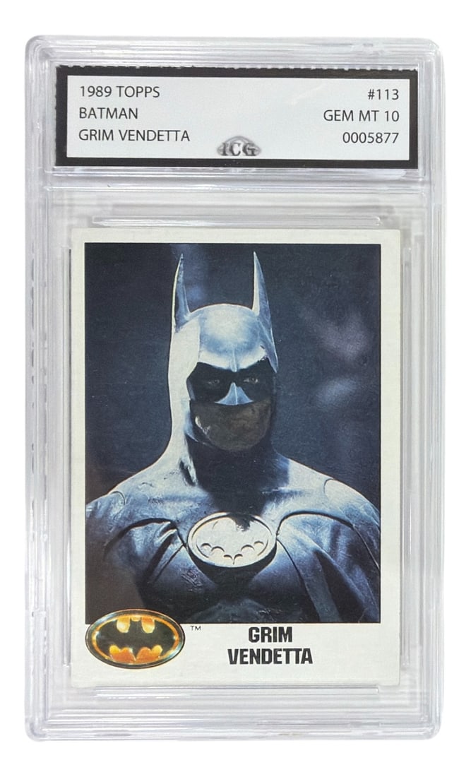 1989 Topps Batman | Grim Vendetta | No. 113 | Graded 10: 1989 Topps Batman | Grim Vendetta | No. 113 | Graded 10