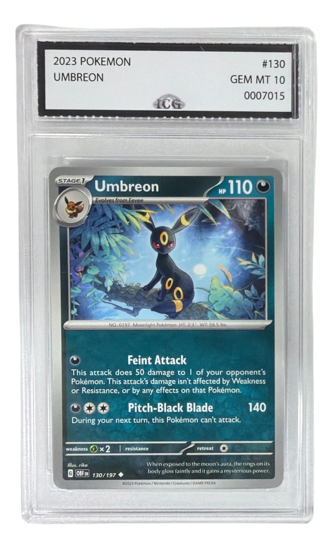 2023 Pokemon Umbreon | No. 130 | Graded 10 (1 of 2)