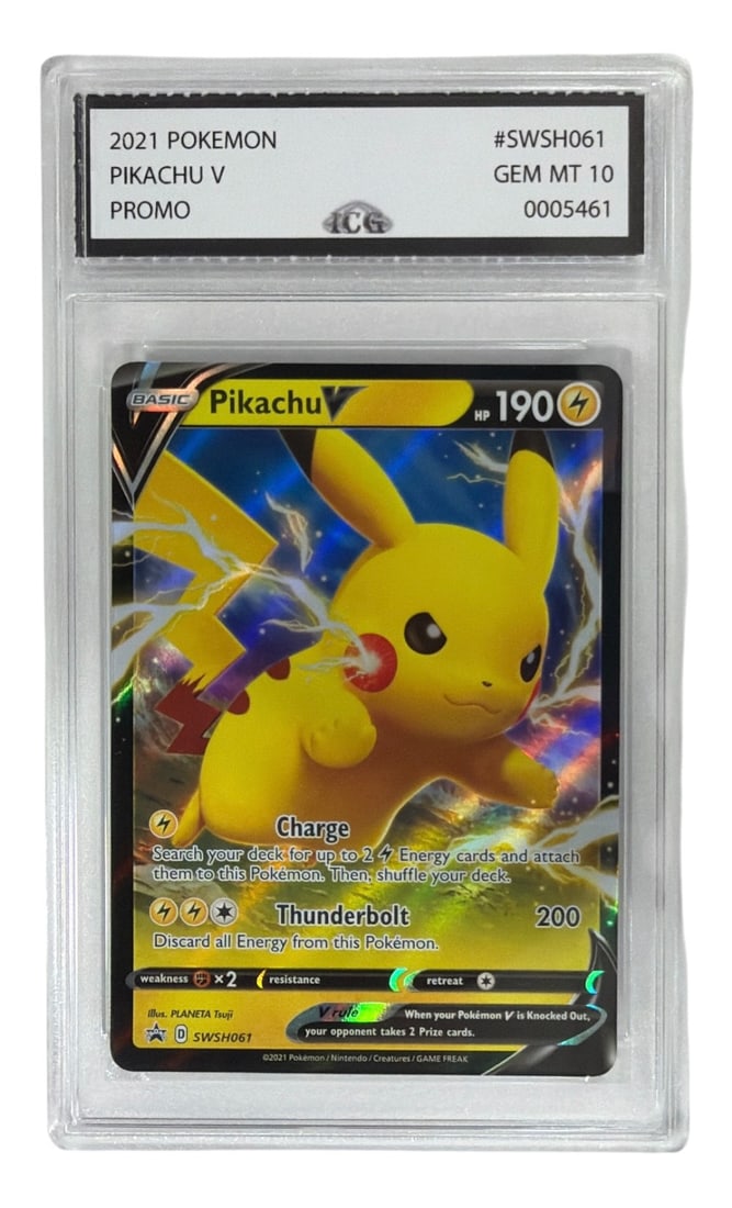 2021 Pokemon PROMO Pikachu V | No. SWSH061 | Graded 10 (1 of 2)