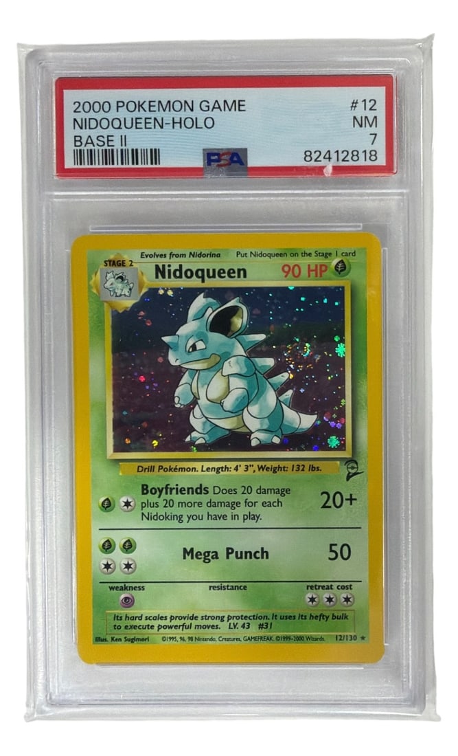 2000 Pokemon Base 2 Nidoqueen HOLO | No. 12 | Graded 7 (1 of 2)