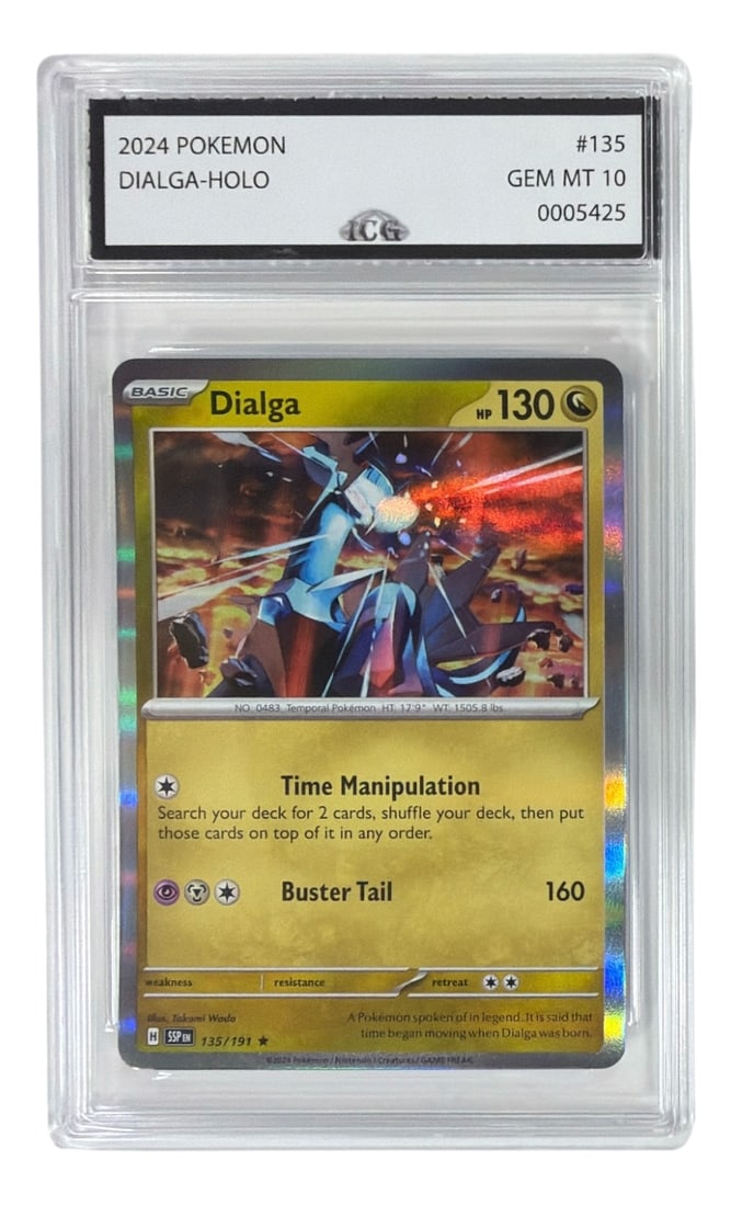 2024 Pokemon Dialga HOLO | No. 135 | Graded 10: 2024 Pokemon Dialga HOLO | No. 135 | Graded 10