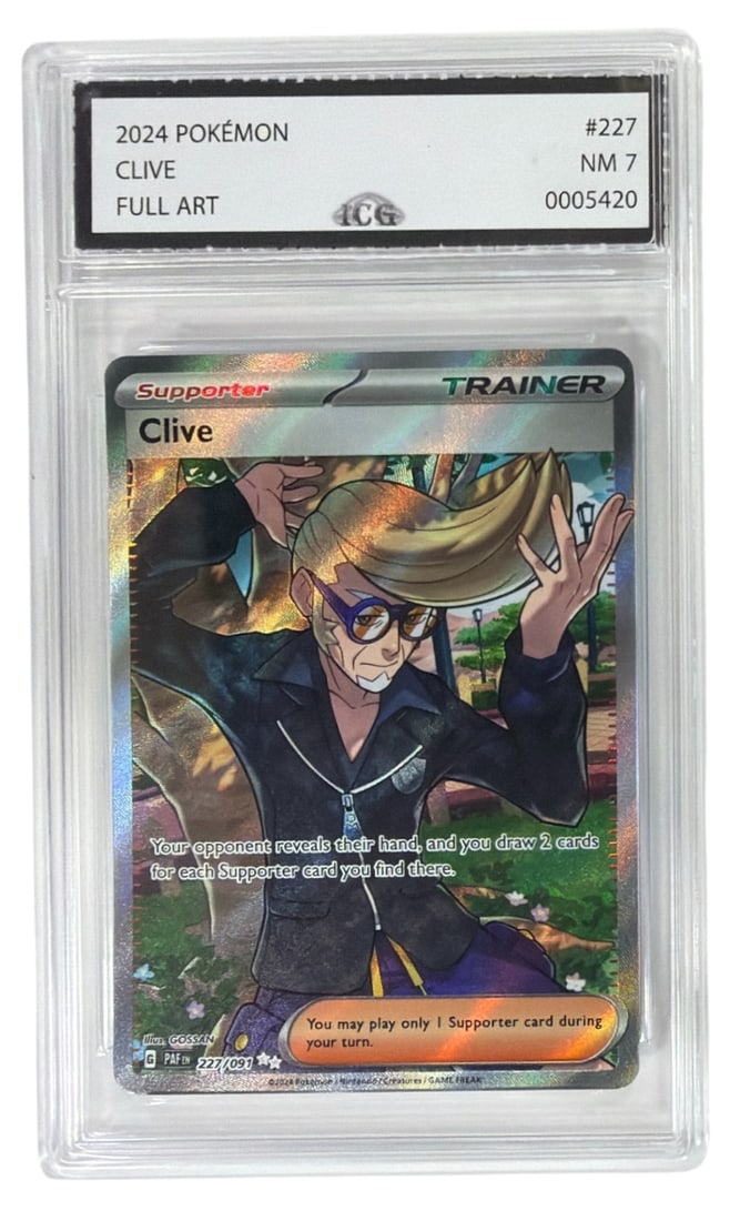 2024 Pokemon FULL ART Clive | No. 227 | Graded 7 (1 of 2)